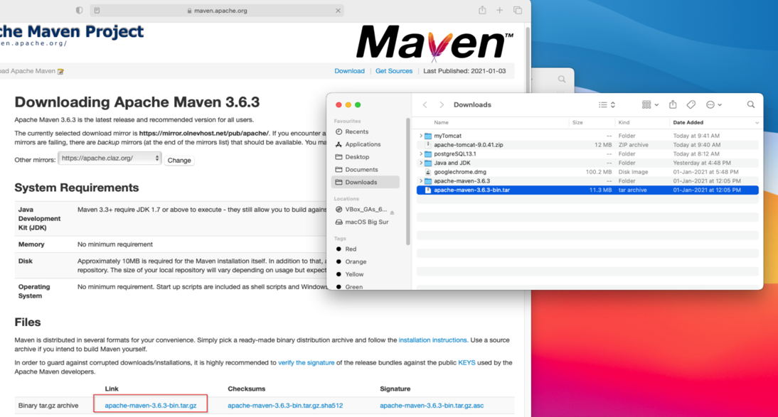 which maven to install for mac